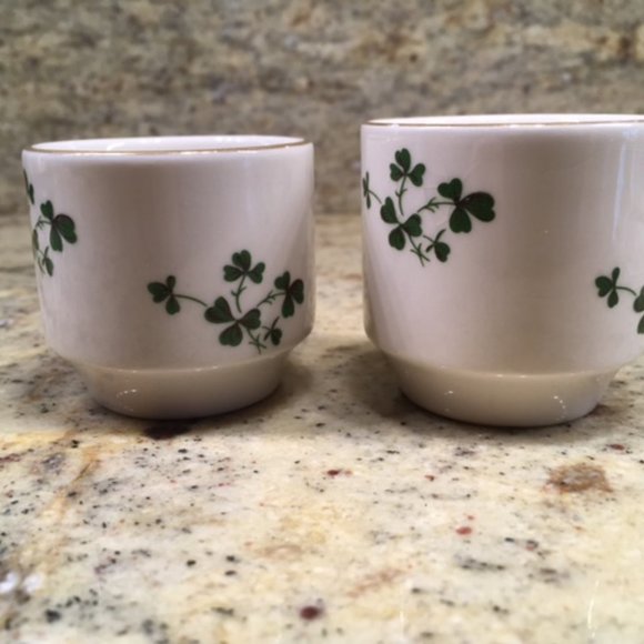 Cloverleaf Whiskey or Sake Glasses - Picture 2 of 7